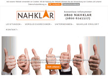 Tablet Screenshot of nahklar.de